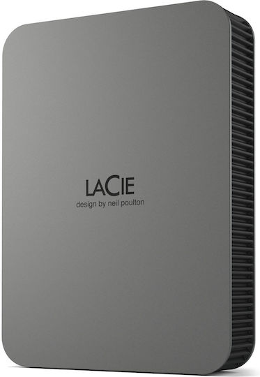 Lacie Mobile Drive Secure USB-C Extern HDD 4TB 3.5" Space Grey