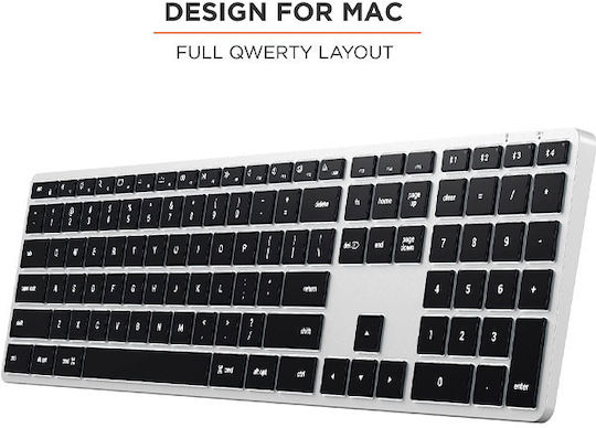 Satechi Slim X3 Wireless Bluetooth Keyboard Only English US Silver