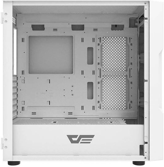 Darkflash DK431 Gaming Midi Tower Computer Case with Side Window White