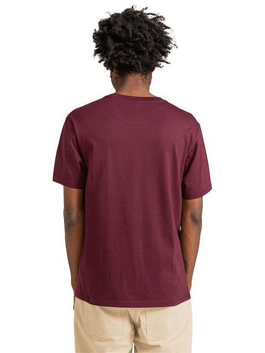 Element Basic Pocket Label Tricou Burgundy