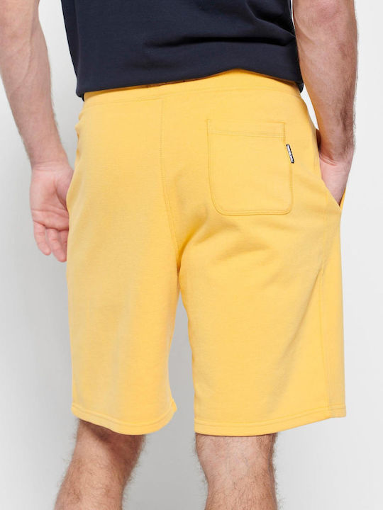 Funky Buddha Pantaloni scurți sport bărbați Honey Yellow