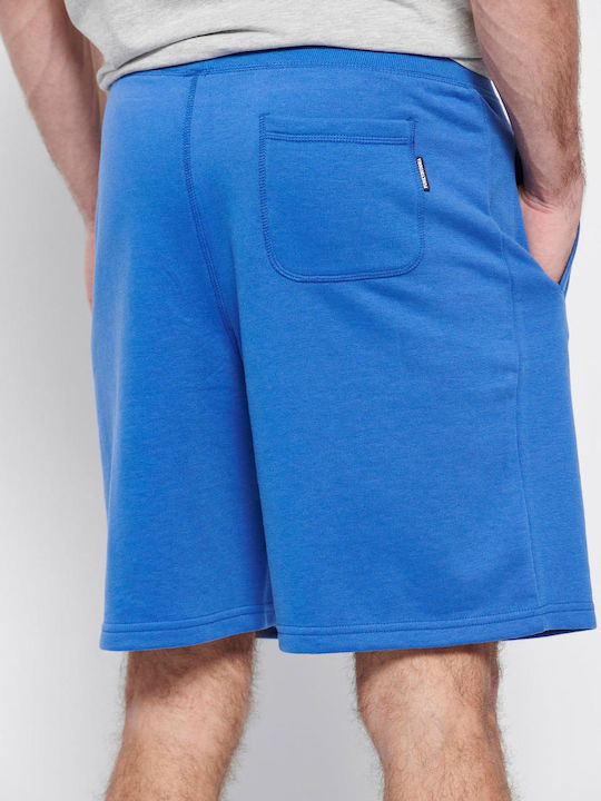 Funky Buddha Men's Athletic Shorts Satin Blue