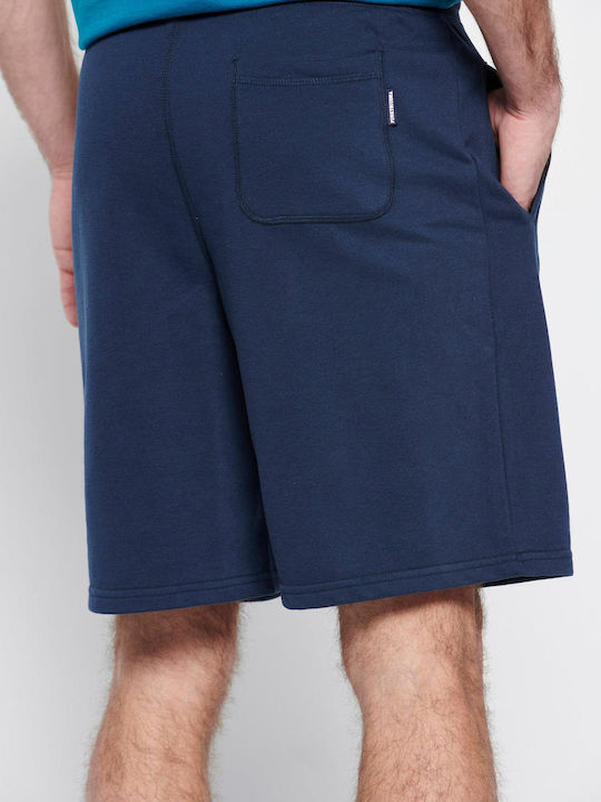 FBM007-05003 Men's Athletic Shorts Navy Blue