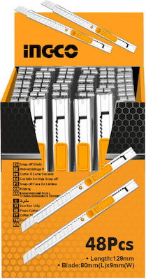 Ingco Κοπίδι Φαλτσέτα με Μεταλλικό Σώμα και Πλάτος Λάμας 9mm HKNS1806