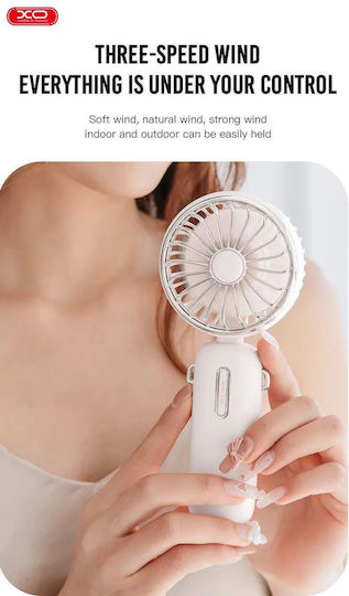 XO MF74 Fan Handheld USB Weiß