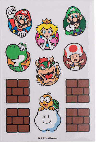 Pyramid International Super Mario Mushroom Kingdom Sticker for Laptop
