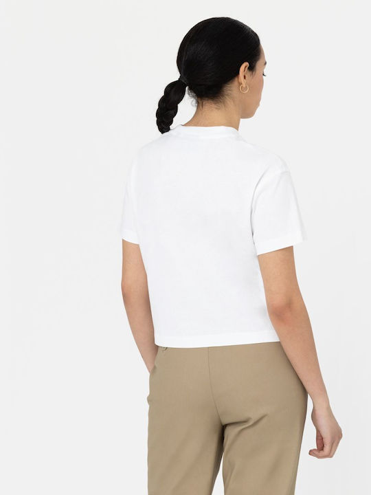 Dickies Oakport Feminin Tricou Alb