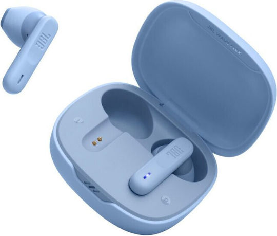 JBL Wave Flex Earbud Bluetooth Handsfree Earphones with Sweat Resistance and Charging Case Blue