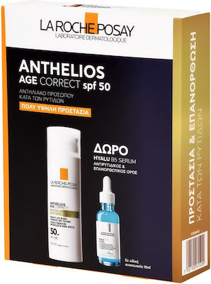 La Roche Posay Anthelios Age Correct Set with Sunscreen Face Cream & Serum