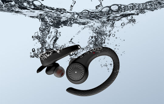 Tribit MoveBuds H1 BTH95 Bluetooth Handsfree Căști cu Rezistență la Transpirație și Carcasă de Încărcare Negru