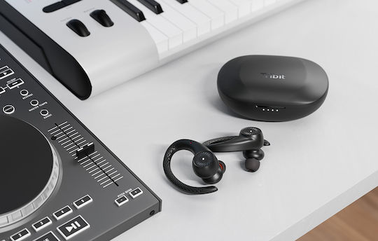 Tribit MoveBuds H1 BTH95 Bluetooth Handsfree Căști cu Rezistență la Transpirație și Carcasă de Încărcare Negru