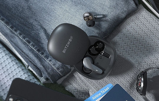 BlitzWolf BW-FYE15 In-ear Bluetooth Handsfree Earphones with Sweat Resistance and Charging Case Black