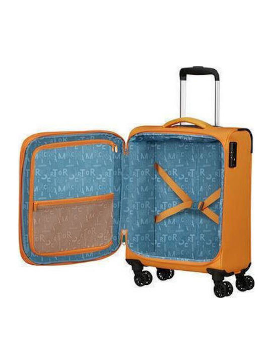 American Tourister Pulsonic Spinner Valiză De Călătorie De Cabină Din Material Textil Portocalie Cu 4 Roți Înălțime 55 Cm