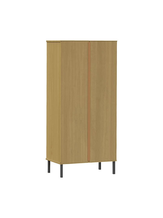 Bibliotecă Oslo Natural 60x35x128,5 cm
