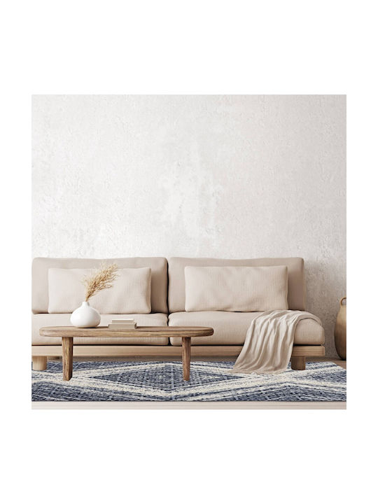 Das Home 7026 Килим Правоъгълена Памук Синьо