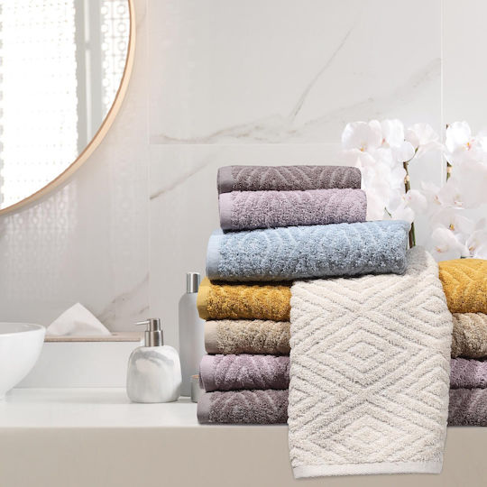 Das Home Bath Towel Set 3pcs Best 0662 Beige Weight 480gr/m²