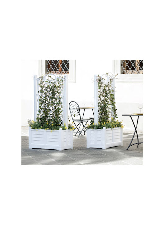 Bama Separe Planter Box Plastic Alb 80x42.5x150cm.