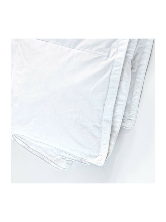 Palamaiki Duvet Single with Microfiber Filling 160x240cm Twin Stripe White Comfort 200 GSMGsm 7.5 togs Togs