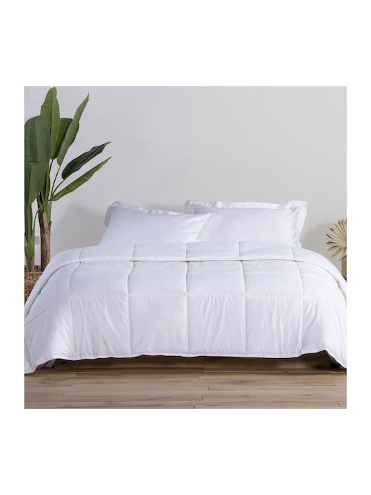 Nef-Nef Homeware Duvet Single with Hollowfiber Filling 160x220cm White 8 togs Togs