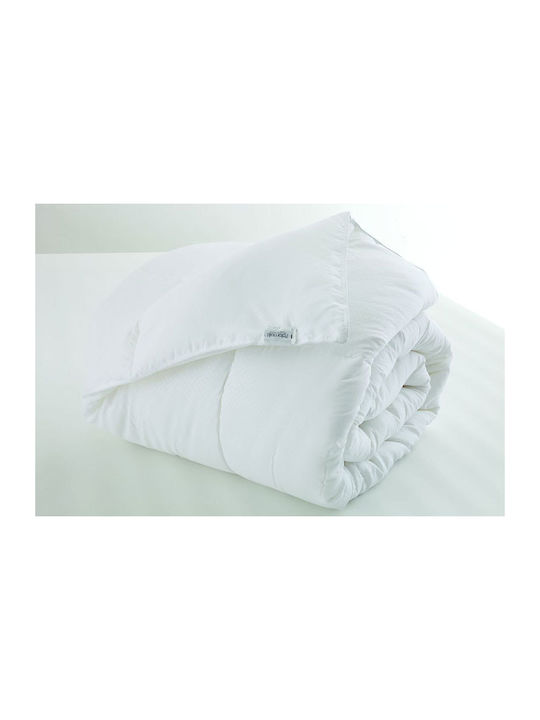 Palamaiki Duvet King Size with Microfiber Filling 260x240cm Twin Stripe White Comfort 200 GSMGsm 7.5 togs Togs