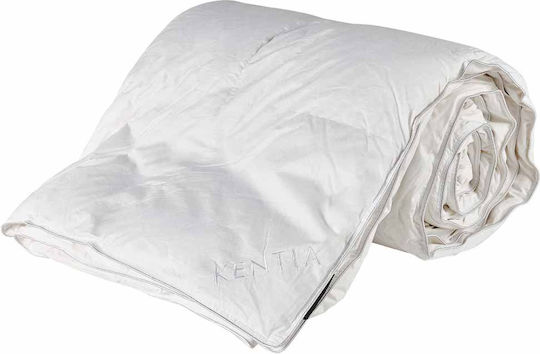 Kentia Super Down Federleicht Übergröße Steppdecke 240x260cm Weiß