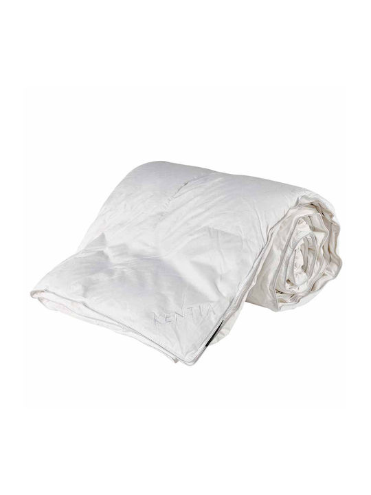 Kentia Bettdecke Großes Doppelbett Daunen 220x240cm Super Down 80/20 Weiß 750 GSMGsm 10.5 togs Togs