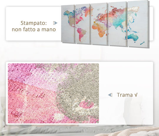 HomCom Трикратен Картина Платнен 80x40см