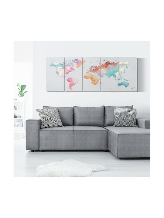 HomCom Τρίπτυχος Πίνακας σε Καμβά 80x40cm