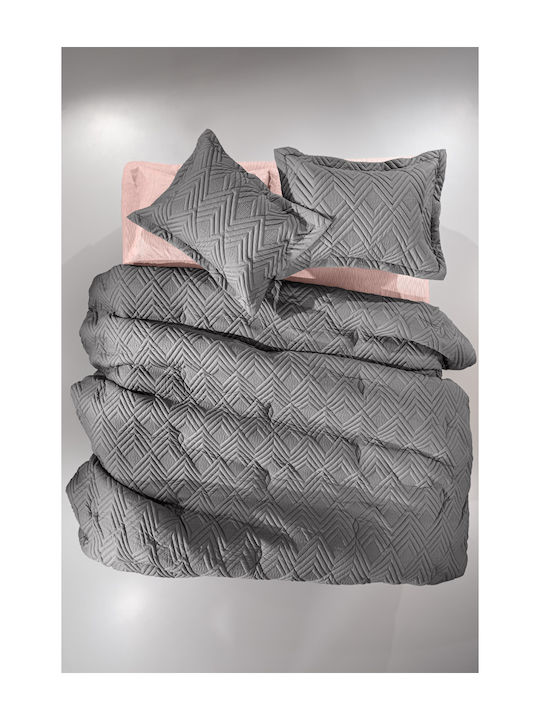 Guy Laroche Bettdecke Einzelbett mit Hollowfiber-Füllung 160x220cm Eden Titanium