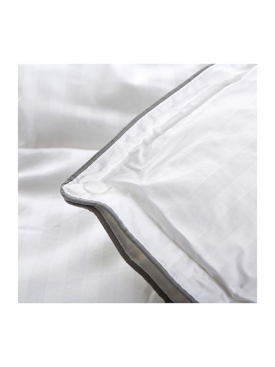 La Luna Πάπλωμα Μονό με Γέμιση Microfiber 160x220εκ. All Season Λευκό