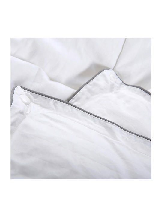 La Luna Πάπλωμα Μονό με Γέμιση Microfiber 160x220εκ. All Season Λευκό