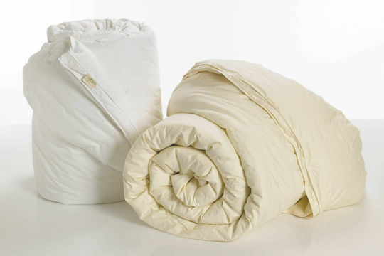 Palamaiki Duvet Single Down 160x240cm Aloe Vera Combo 2 White 300 GSMGsm 9 togs Togs