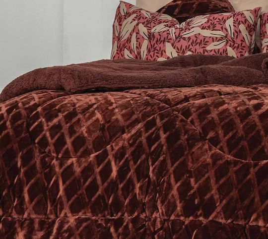 Palamaiki Duvet Cover Queen 220x240cm Nadine Bordeaux 280 GSMGsm