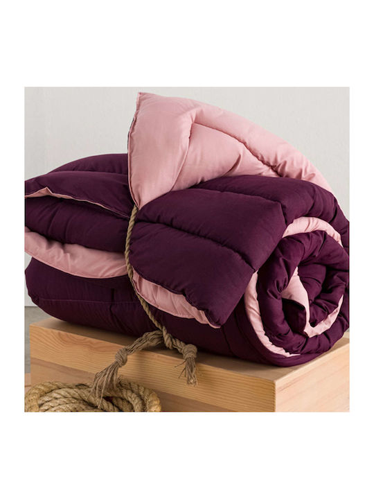 Vesta Home Πάπλωμα Υπέρδιπλο 220x230εκ. Micro Μωβ-Βιολετί 300 GSM 12.5 togs