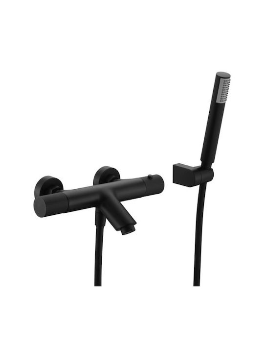 Excel Viento Mischung Bade- / Duscharmatur Badewanne Thermostatische Komplettes Set Schwarz