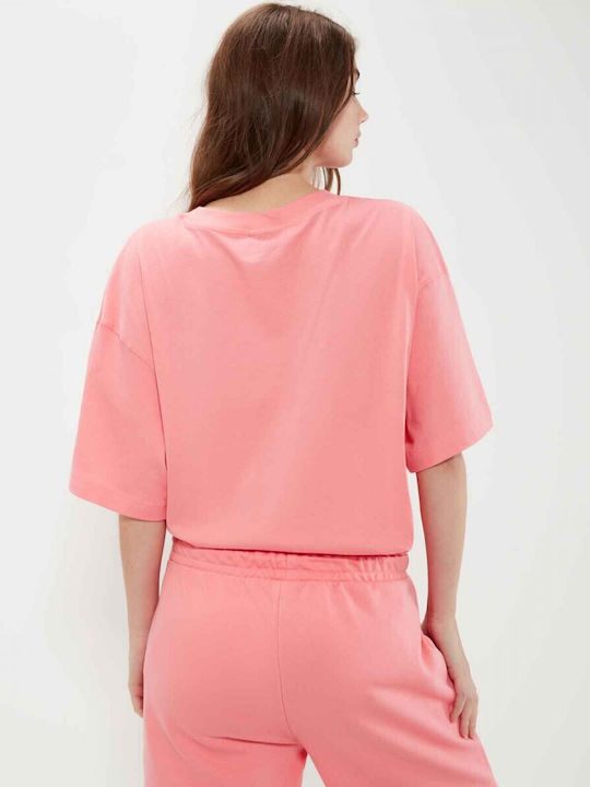 Ellesse Calipsi SGR17614 Γυναικείο T-shirt Ροζ με Στάμπα
