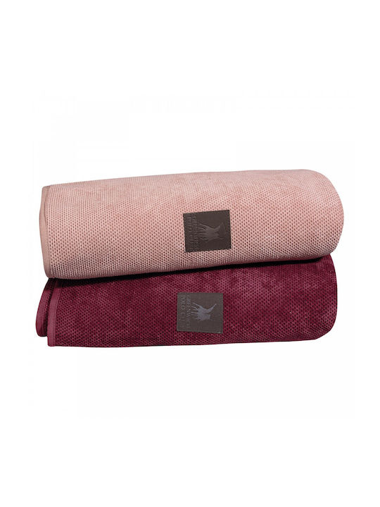 Greenwich Polo Club Sofa Throws 2 Seater 2735 180x250cm Burgundy