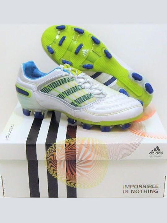 adidas Predator X Pantofi de Fotbal cu crampoane Albe