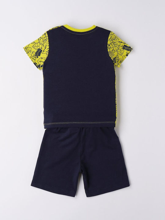 iDO Kids Set with Shorts Summer 2pcs Yellow