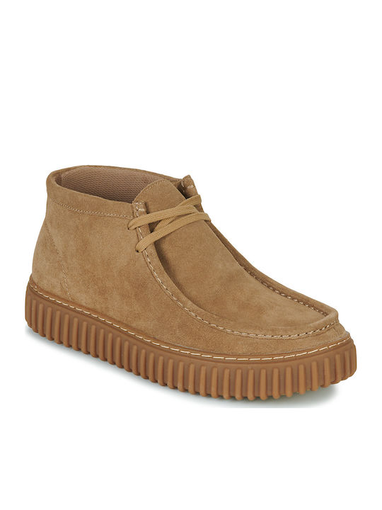 Torhill Hi Suede Beige Men's Boots Anatomical