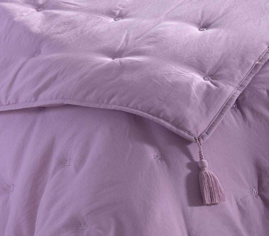 Nef-Nef Homeware Dreamer Κουβερλί Μονό Microfiber Lilac 160x220cm