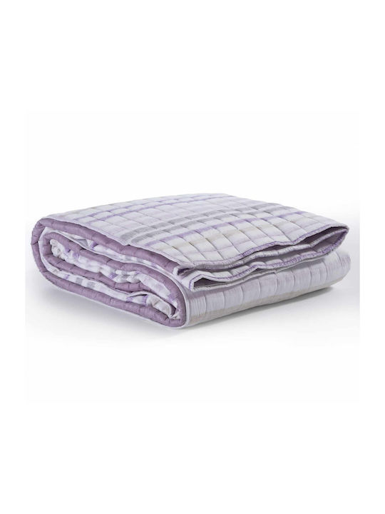 Nef-Nef Homeware Miles Κουβερλί Ημίδιπλο Microfiber Purple 180x220cm