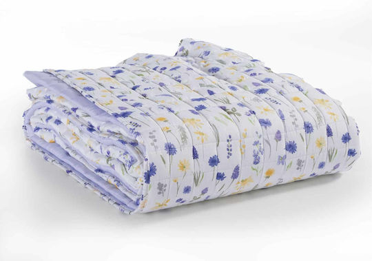 Nef-Nef Homeware Merida Покривало Полутораспално Микрофибър Lavender 180x220см