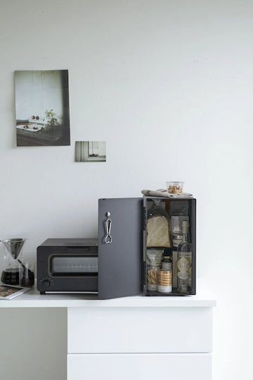 Yamazaki Tower Slim BK Кутия за хляб Метал Черна 22x34.5x41см