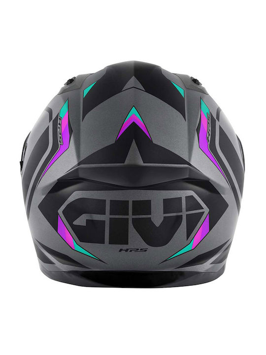 Givi H50.8 Mach1 Grey/Black/Pink Motorcycle Helmet Full Face ECE 22.06