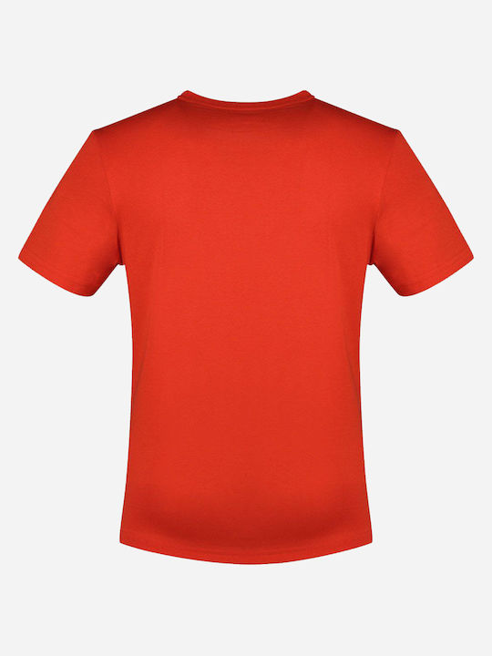 Lacoste Ανδρικό T-shirt Κοντομάνικο Orange/Red