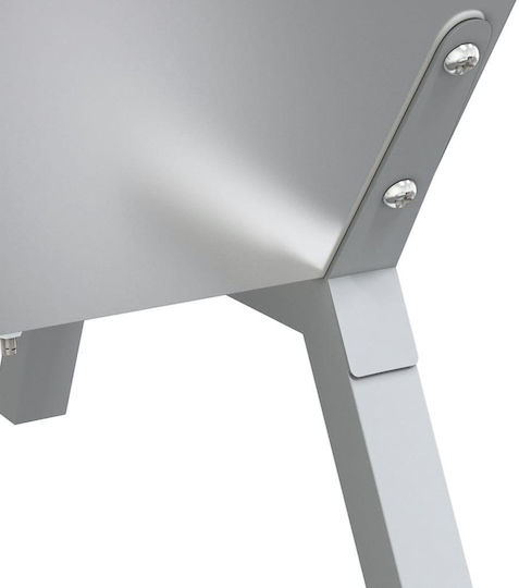 vidaXL Ανοξείδωτη Σούβλα Ψησταριάς με Μοτέρ 150cm