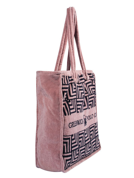 Greenwich Polo Club 3730 Fabric Beach Bag Black/Pink
