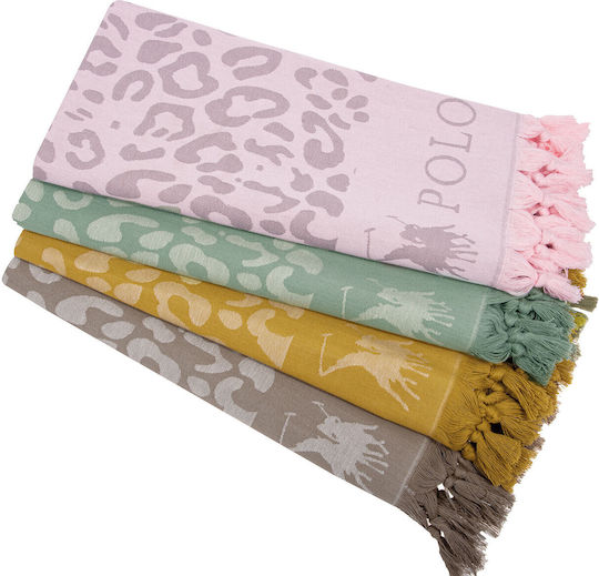 Greenwich Polo Club Beach Towel Pareo Beige 170x90cm.