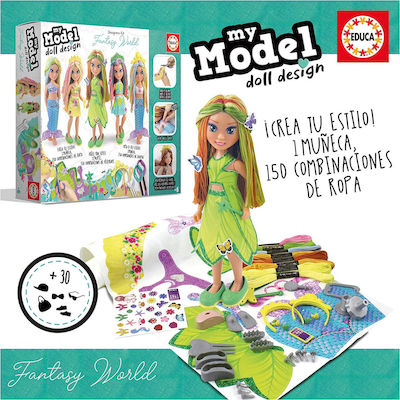 Educa Kids' Craft My Model Doll Design Fantasy for Children 6++ Years